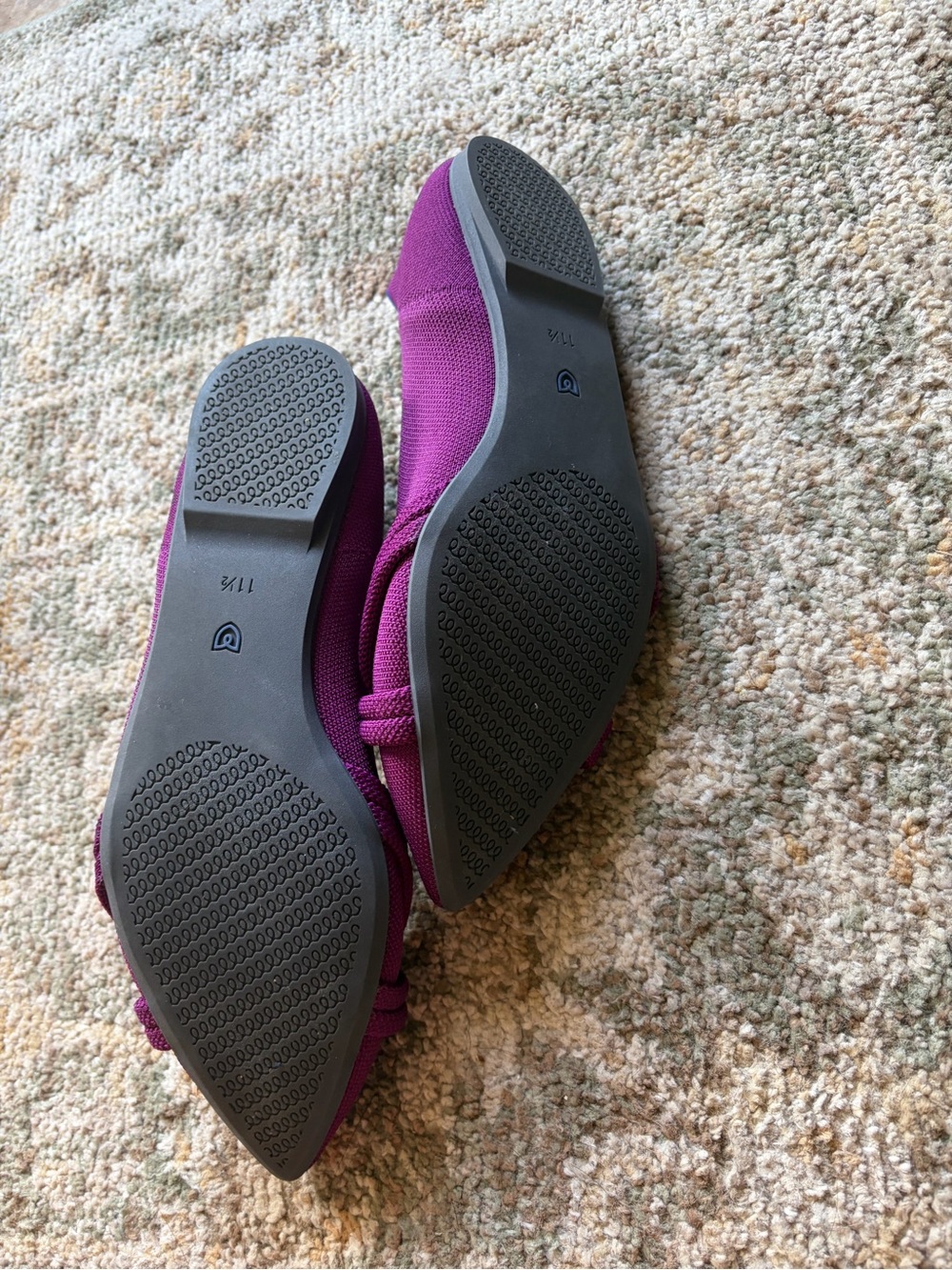 Rothy's Purple Pointed Knot Ballet Flats - Picture 5 of 6